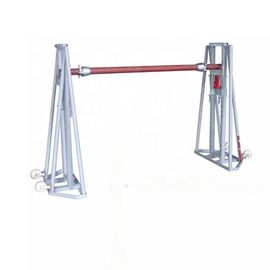Cina Jack Support Cable Drum / Heavy Load Hydraulic Type Cable Reel Stand 2 Buyers pemasok