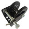 Warna Hitam 600lb Manual Winch Dengan Brake / Portable Hand Crank Winch pemasok