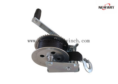 Cina Portable Hand Crank Winch / Kabel Tali Manual Laut Winch Kapasitas 1600 Lb pemasok