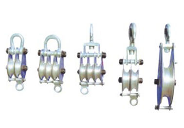 Konstruksi Power Cable Pulley Block / Aluminium Sheaves Hoisting Block pemasok