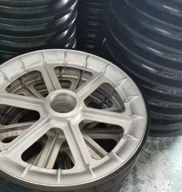 Roda Diameter Besar Kabel Transmisi Blok Katrol Konduktor Triple Aluminium Sheaves pemasok
